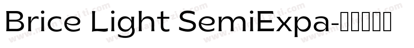 Brice Light SemiExpa字体转换